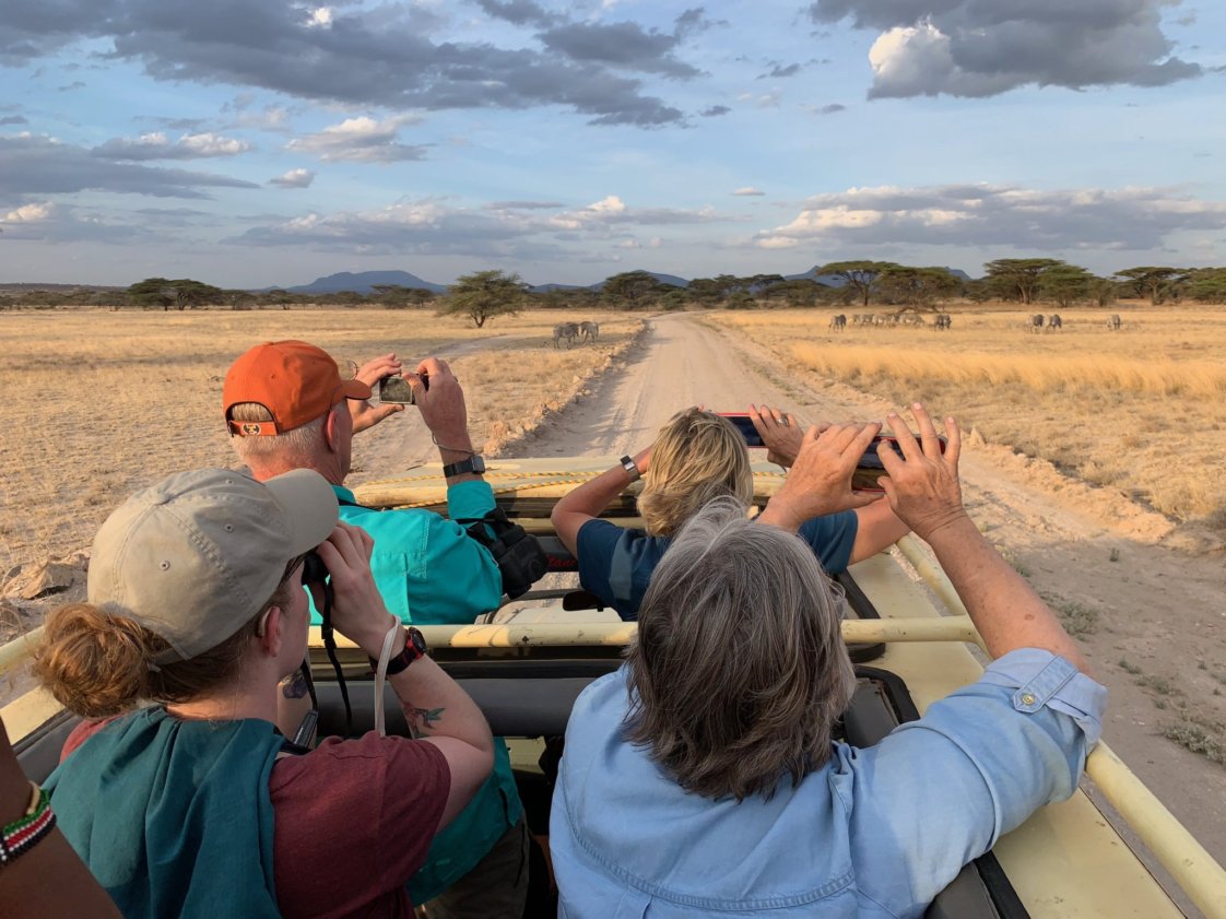 Safari group on expedition in Kenya
